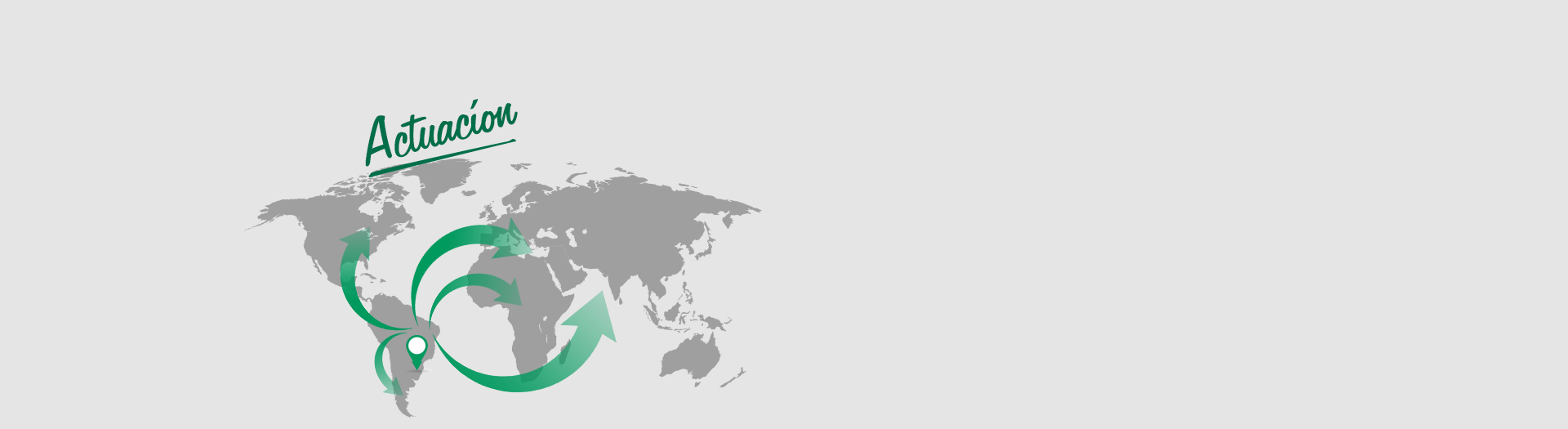 FLEXIBILIDAD EN LA FORMA DE TRABAJO Mapa del mundo actuacíon Celupa