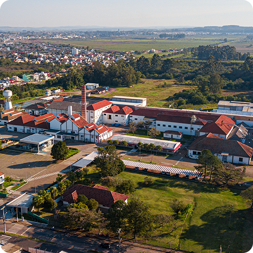 Imagen aérea de la sede de Celupa - Guaíba (RS)